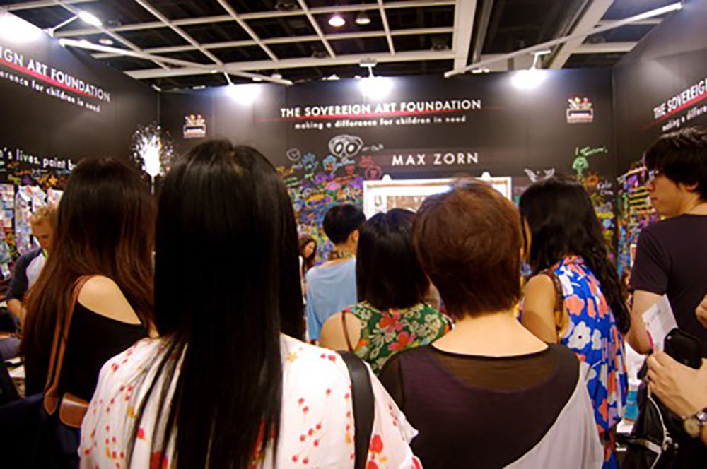 Max Zorn at the souvereign art foundation, Hong Kong